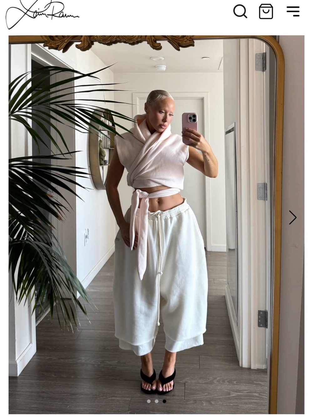 Laina Rauma Cloud set in Pink Mist size Small